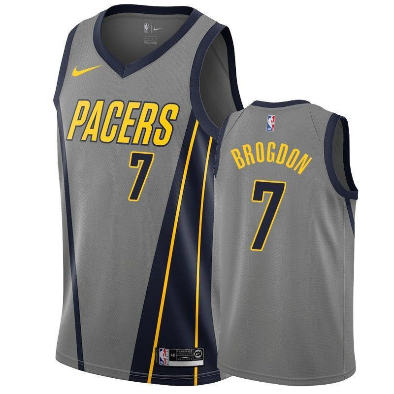 Indiana Pacers Malcolm Brogdon 7 City Men's Jersey - JS821 