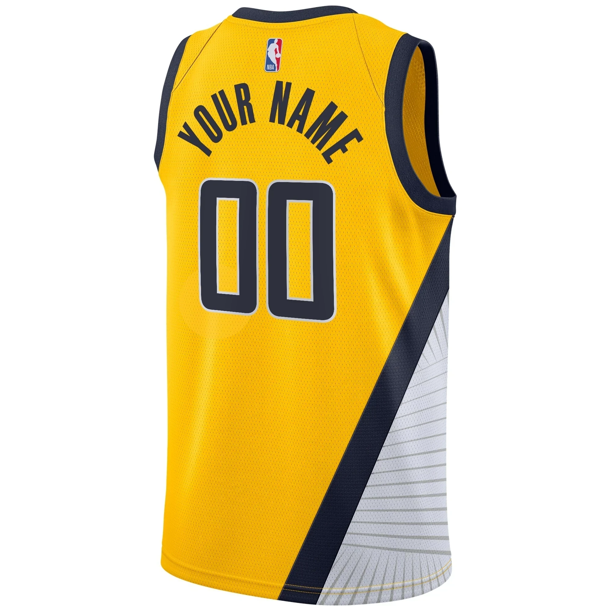 Alternative view of Indiana Pacers Swingman Custom Jersey - Statement Edition - Gold - JS446 