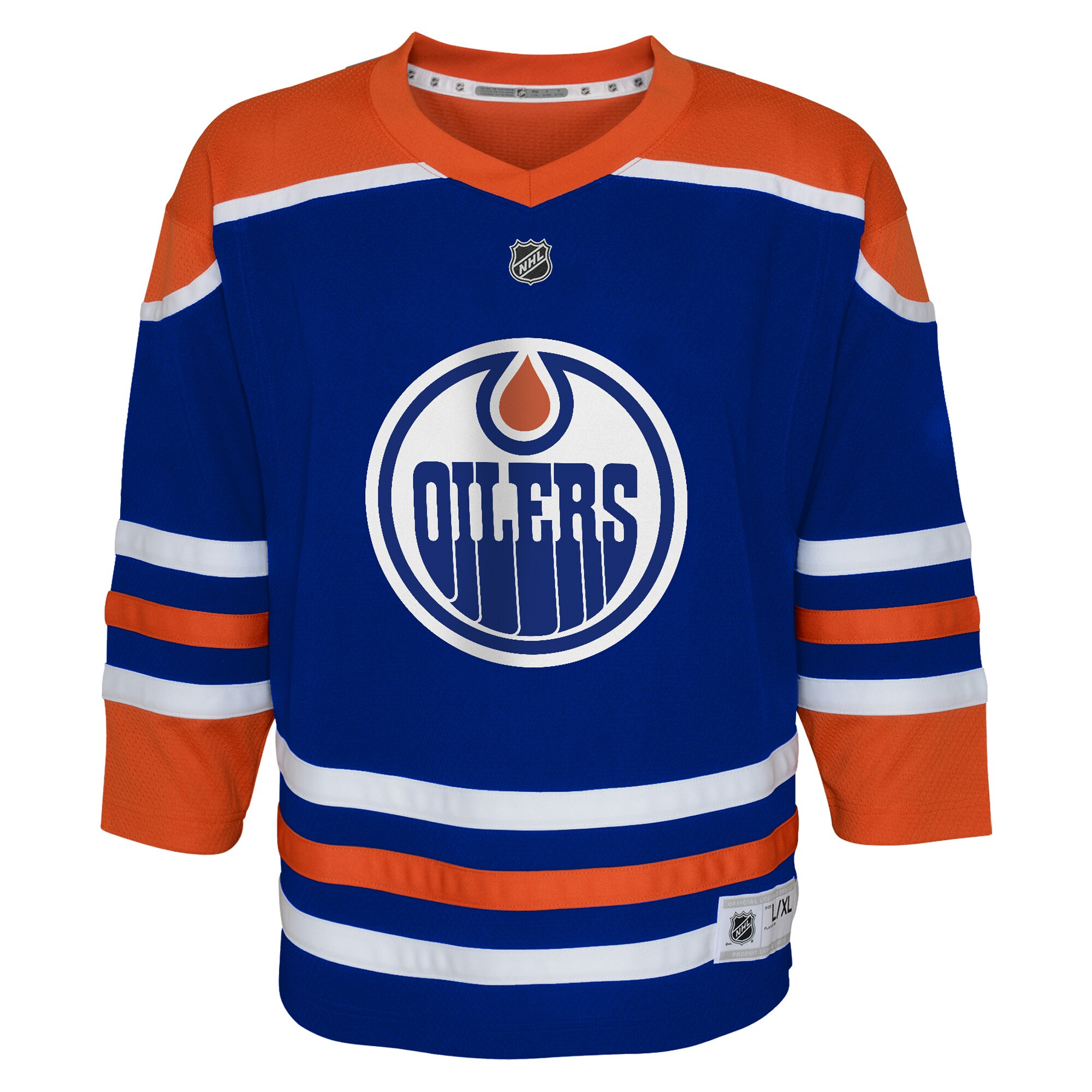 Alternative view of Infant Edmonton Oilers Royal Home Jersey - JS621 