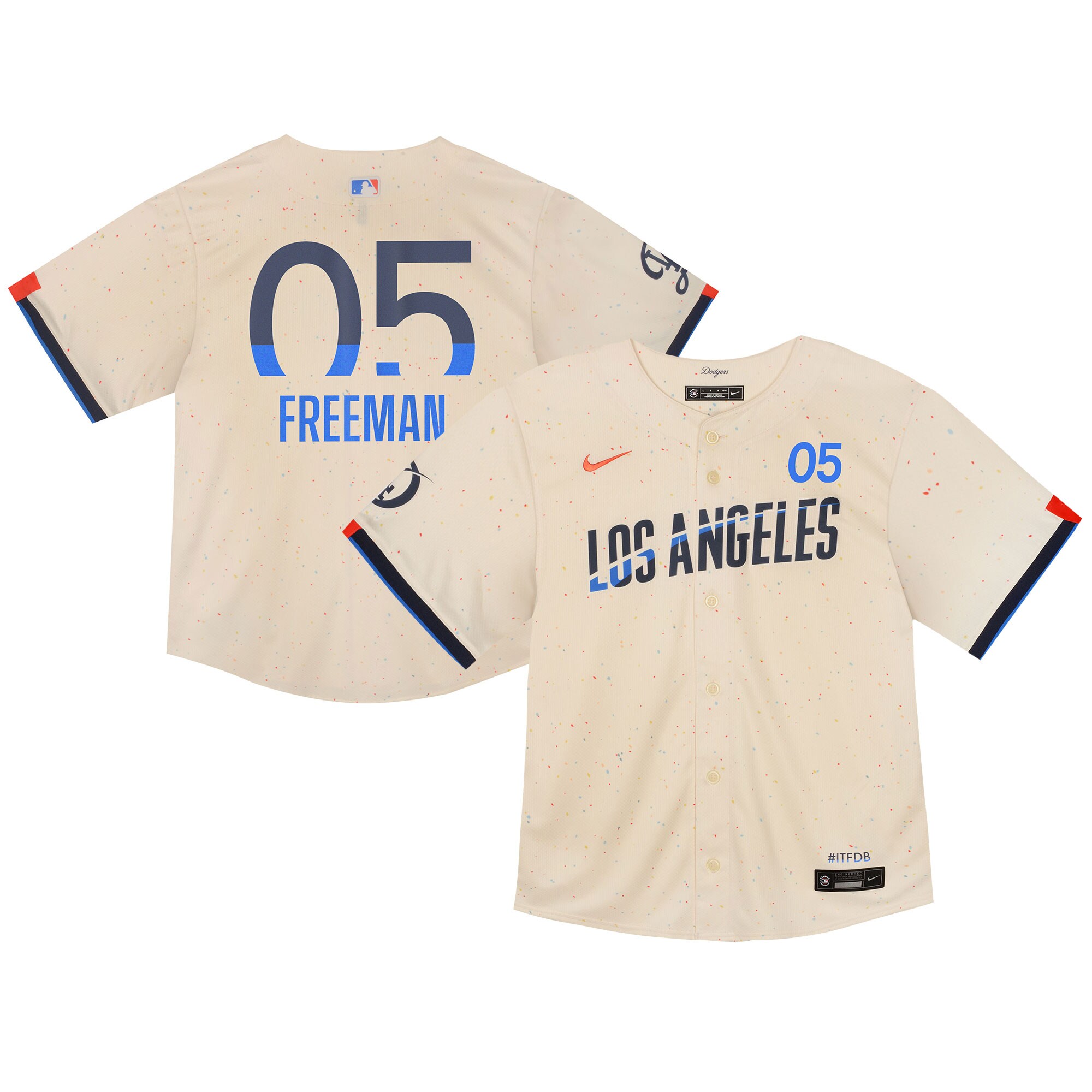 Infant Los Angeles Dodgers Freddie Freeman Cream 2024 City Connect Limited Player Jersey 