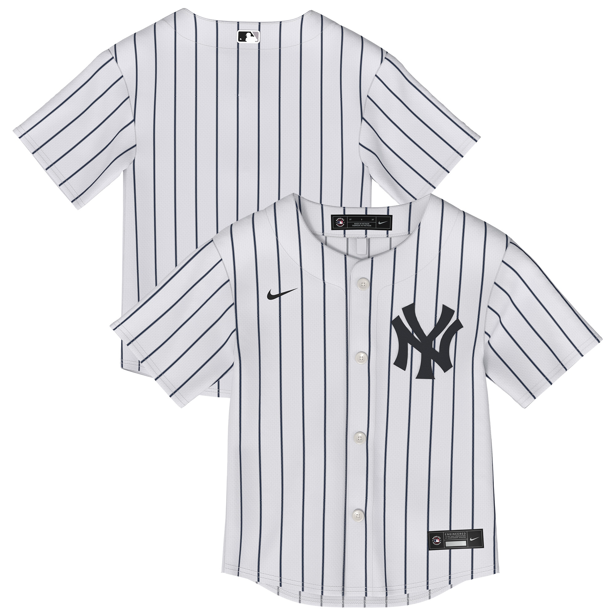 Infant New York Yankees White Home Jersey 