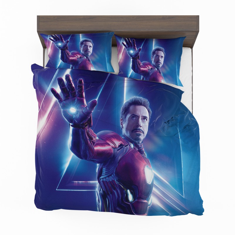 Alternative view of Iron Man Robert Downey Jr Tony Stark Bedding Set - Custom Bedding Set