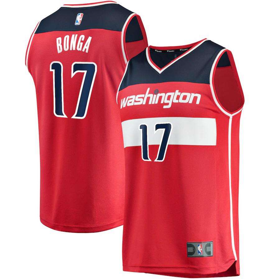 Isaac Bonga Washington Wizards Fanatics Branded Fast Break Player Jersey - Icon Edition - Red