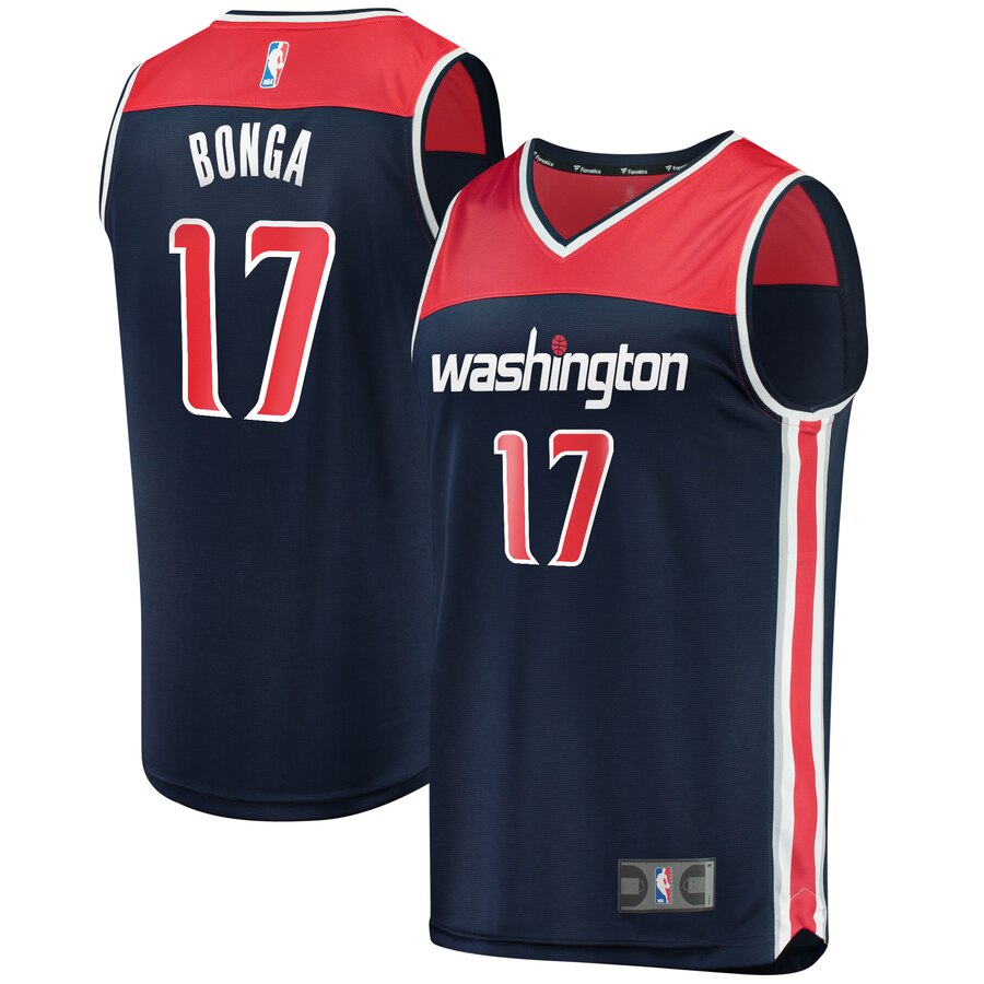 Isaac Bonga Washington Wizards Fanatics Branded Fast Break Player Jersey - Statement Edition - Navy
