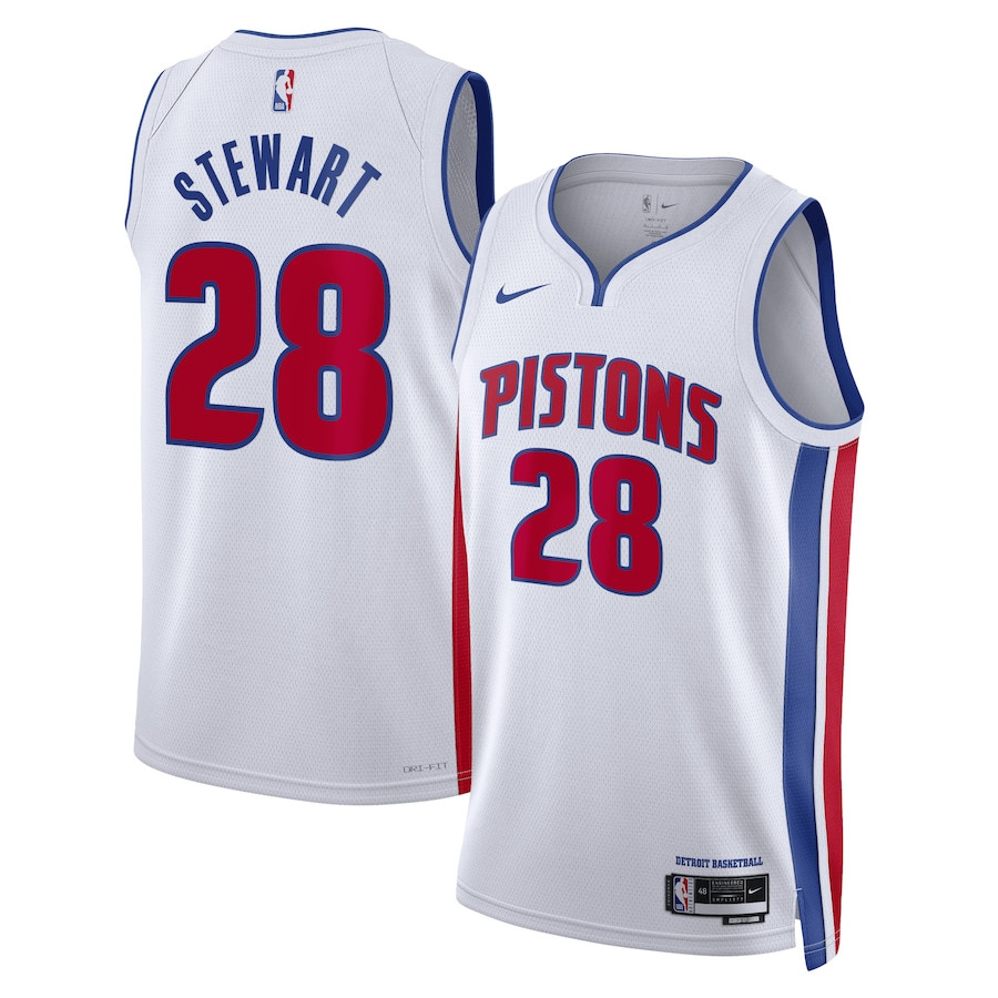 Isaiah Stewart 28 Detroit Pistons Unisex Swingman Jersey - Association Edition - White - JS370 