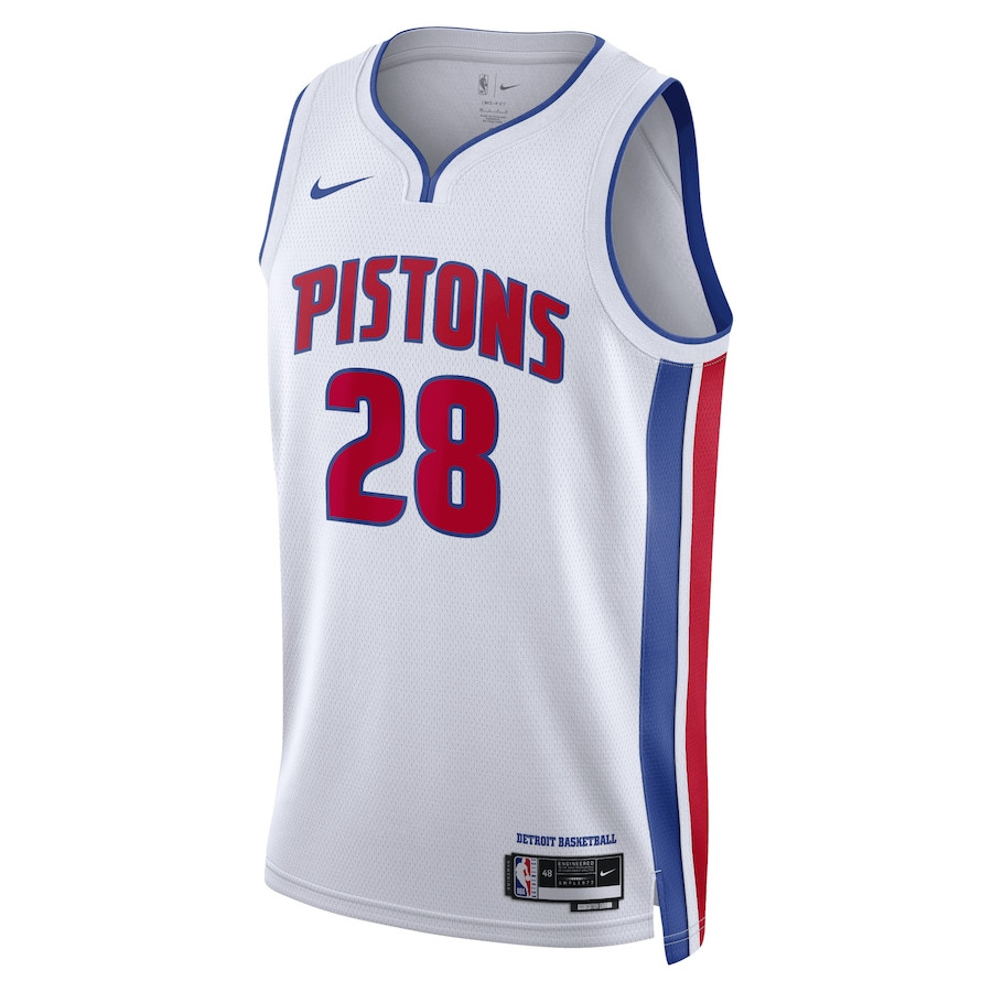 Alternative view of Isaiah Stewart 28 Detroit Pistons Unisex Swingman Jersey - Association Edition - White - JS370 