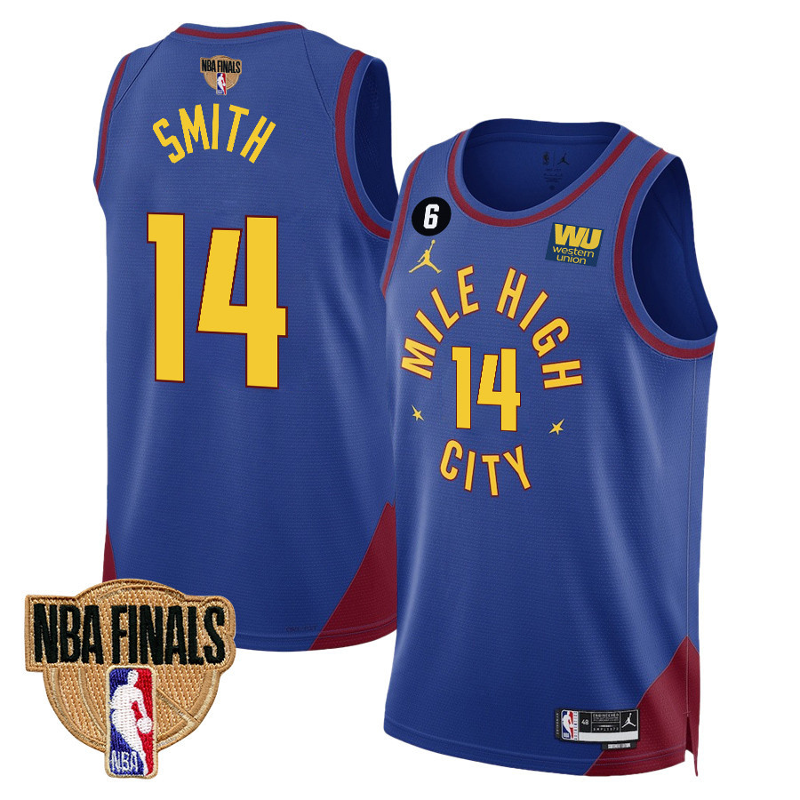 Ish Smith 14 Denver Nuggets Final Champions 2023 Swingman Jersey - Blue - JS255 