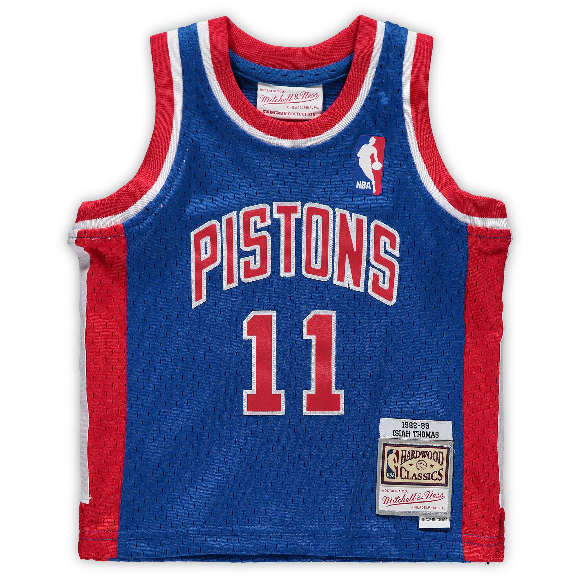 Alternative view of Isiah Thomas Detroit Pistons Mitchell & Ness Infant 1988/89 Hardwood Classics Retired Player Jersey - Blue
