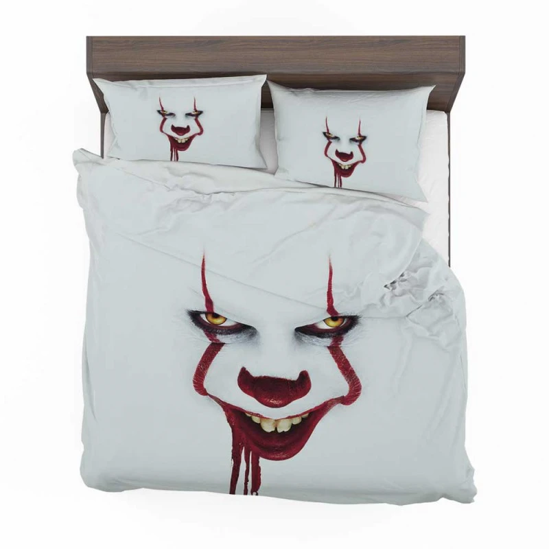 Alternative view of It Chapter Two Film Pennywise White Bedding Set - Custom Bedding Set