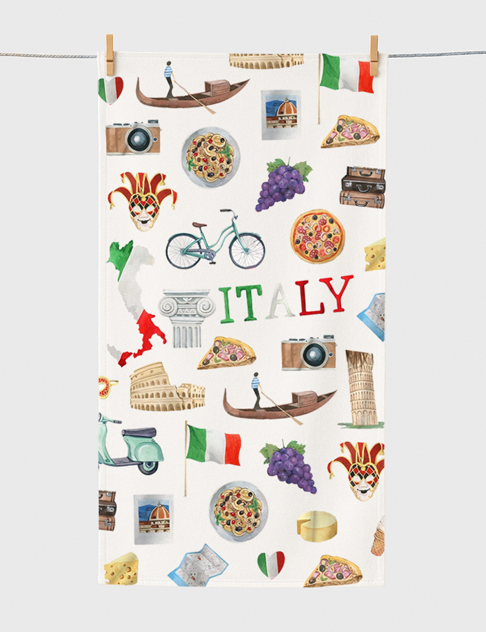 Italy Roma Travel Beach Towel
