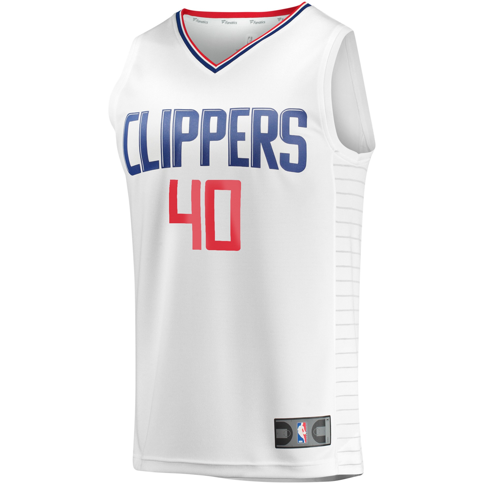 Alternative view of Ivica Zubac La Clippers Fanatics Youth Fast Break Player Jersey - Association Edition - White