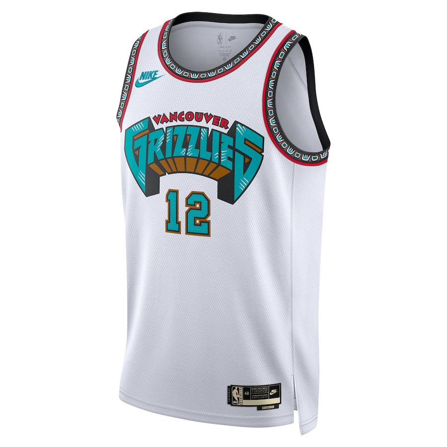Alternative view of Ja Morant 12 Memphis Grizzlies Unisex 2024/25 Swingman Jersey - White - Classic Edition - JS836 
