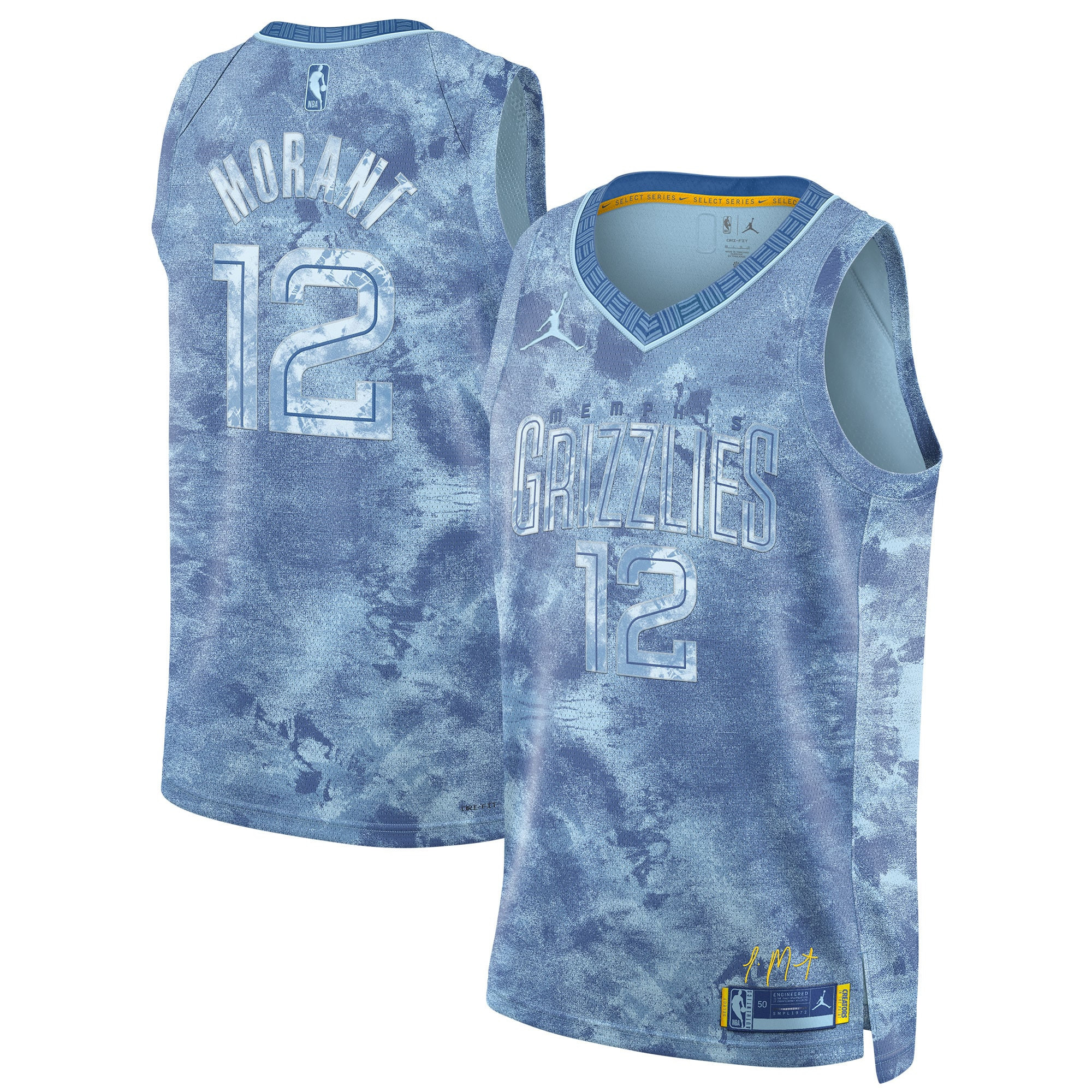 Ja Morant 12 Memphis Grizzlies Unisex Select Series Swingman Jersey - Printing - JS359 