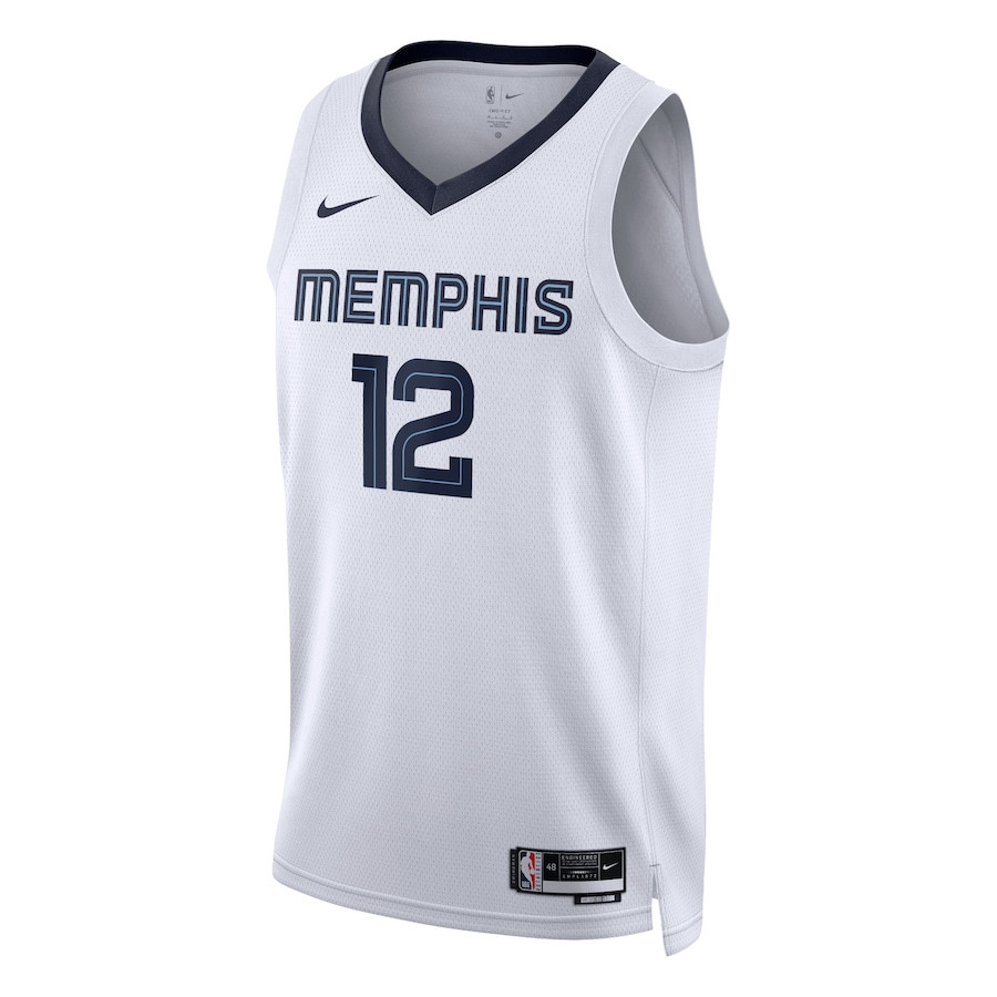 Alternative view of Ja Morant 12 Memphis Grizzlies Unisex Swingman Jersey - Association Edition - White - JS820 