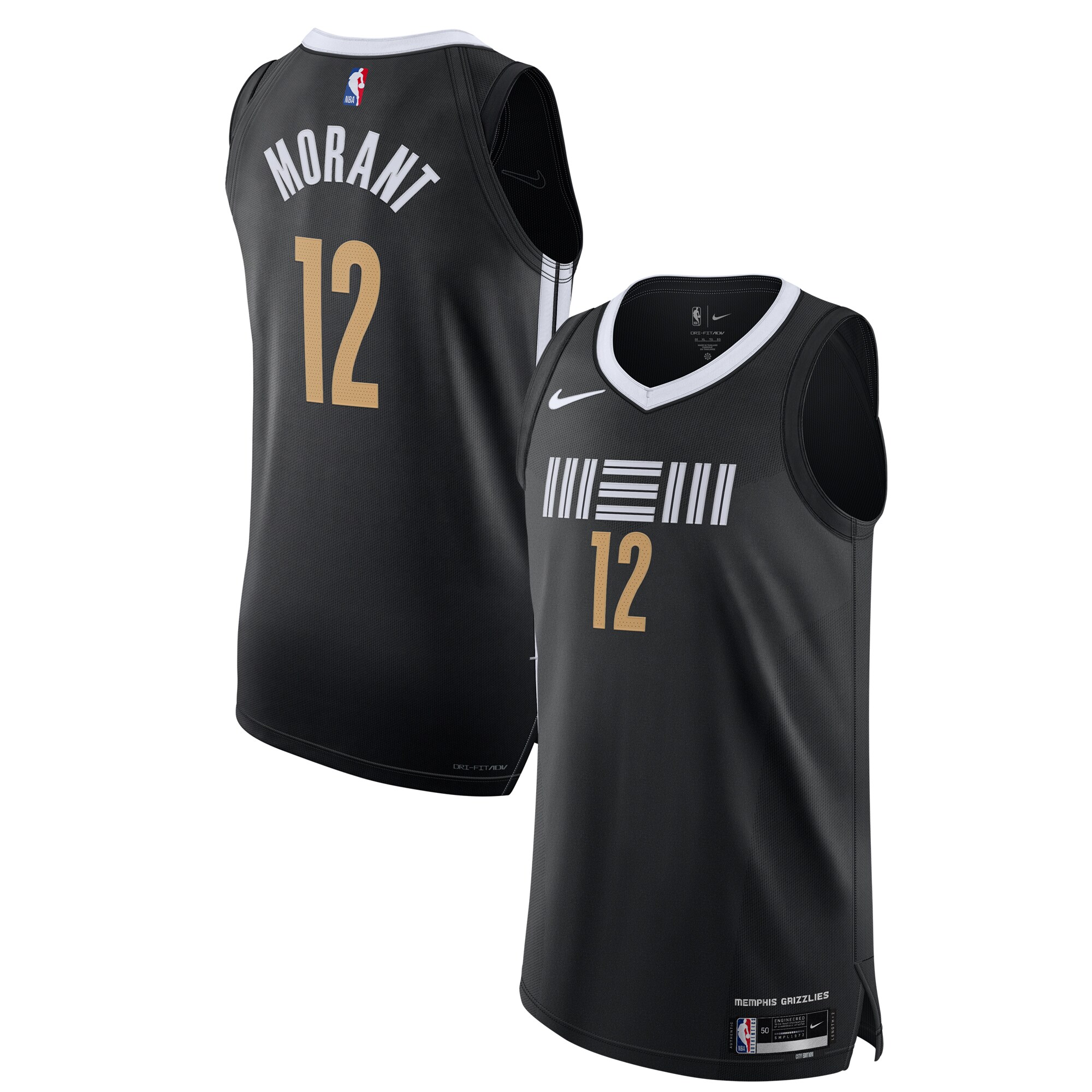 Ja Morant Memphis Grizzlies Authentic Jersey - City Edition - Black