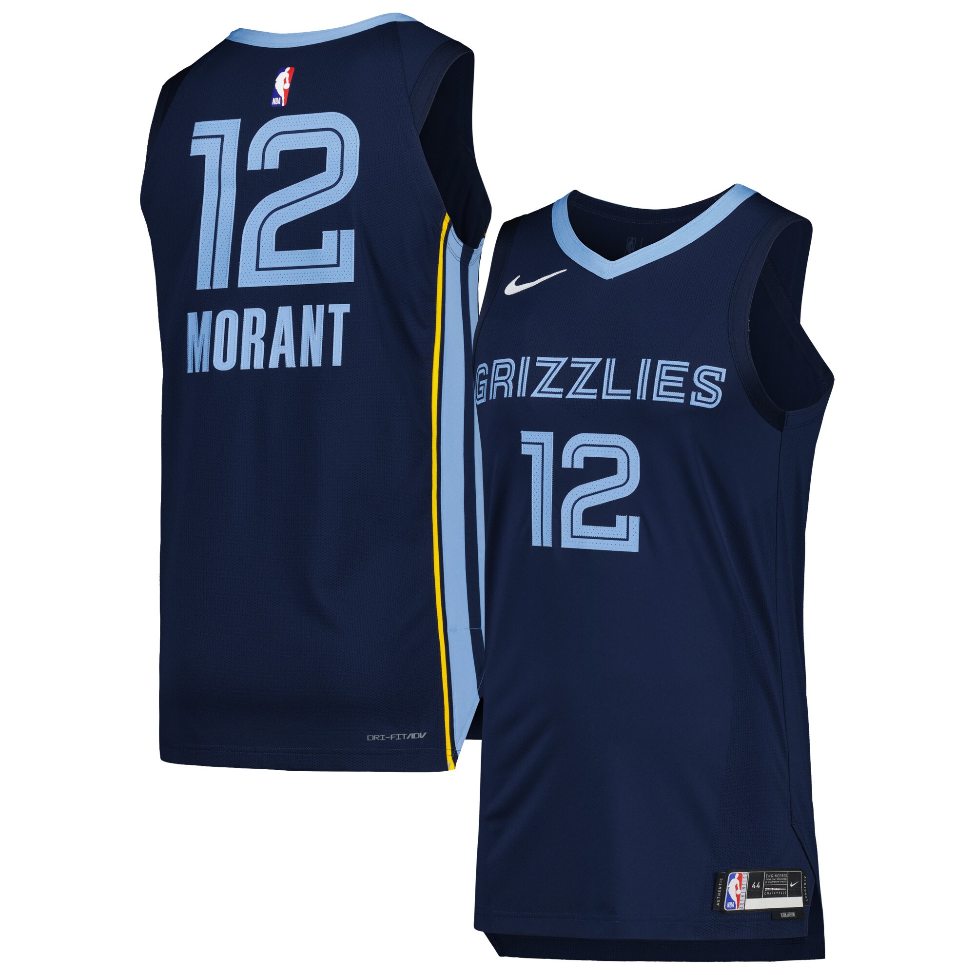 Ja Morant Memphis Grizzlies Authentic Jersey - Icon Edition - Navy