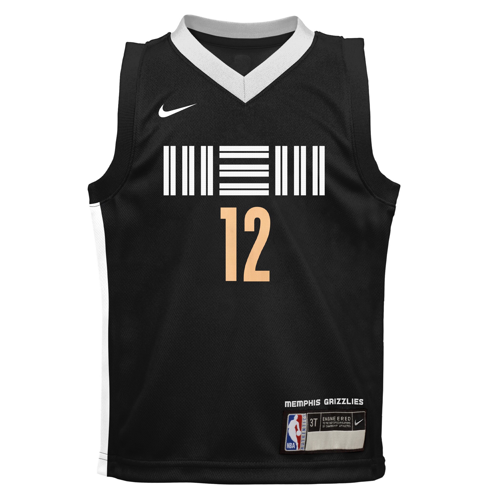 Alternative view of Ja Morant Memphis Grizzlies Infant Swingman Replica Jersey - City Edition - Black