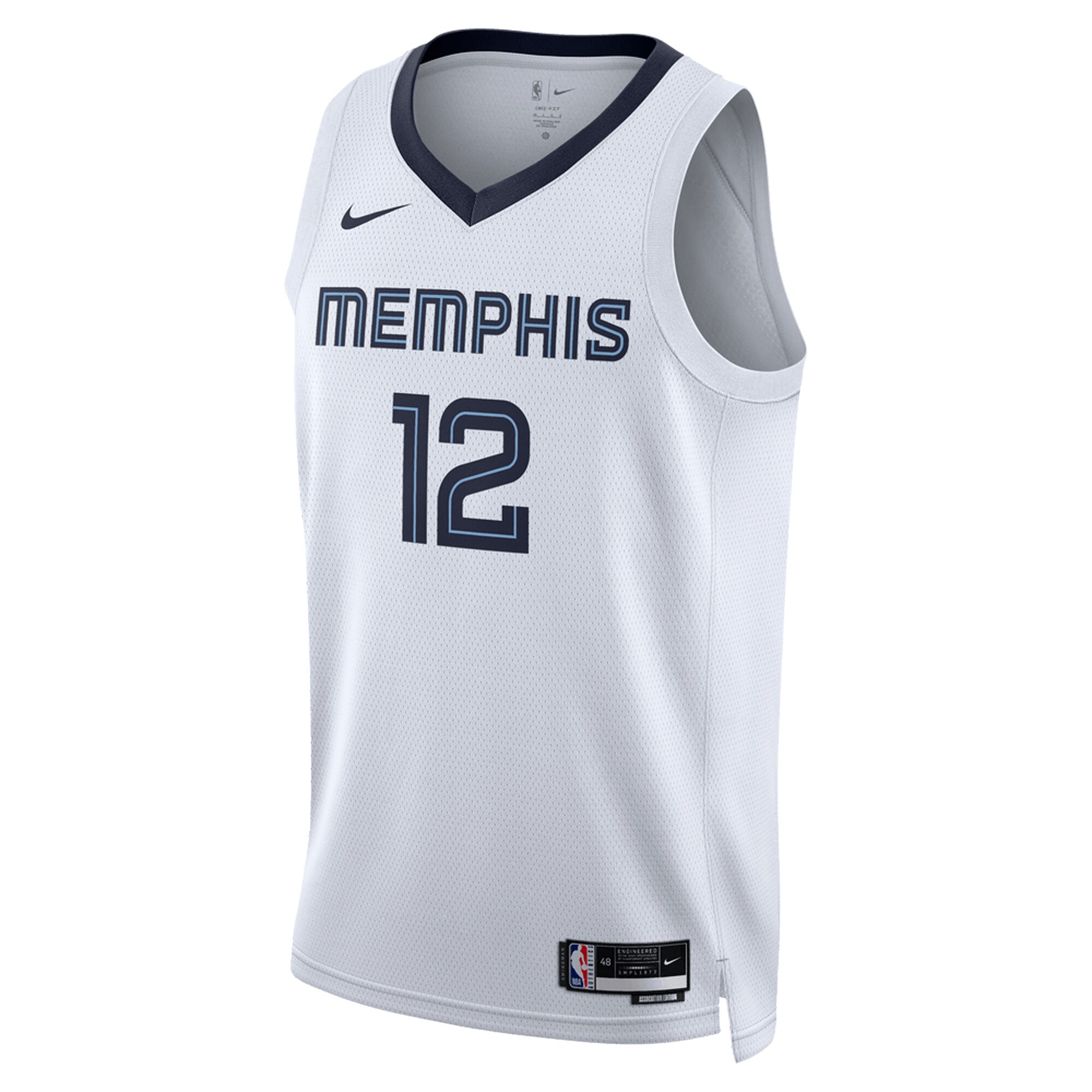 Alternative view of Ja Morant Memphis Grizzlies Unisex Swingman Jersey - Association Edition - White