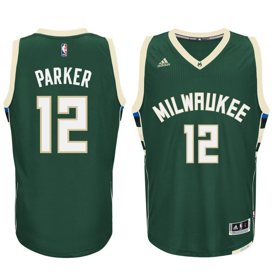 Jabari Parker Milwaukee Bucks Swingman Climacool Jersey - Hunter Green - JS984 