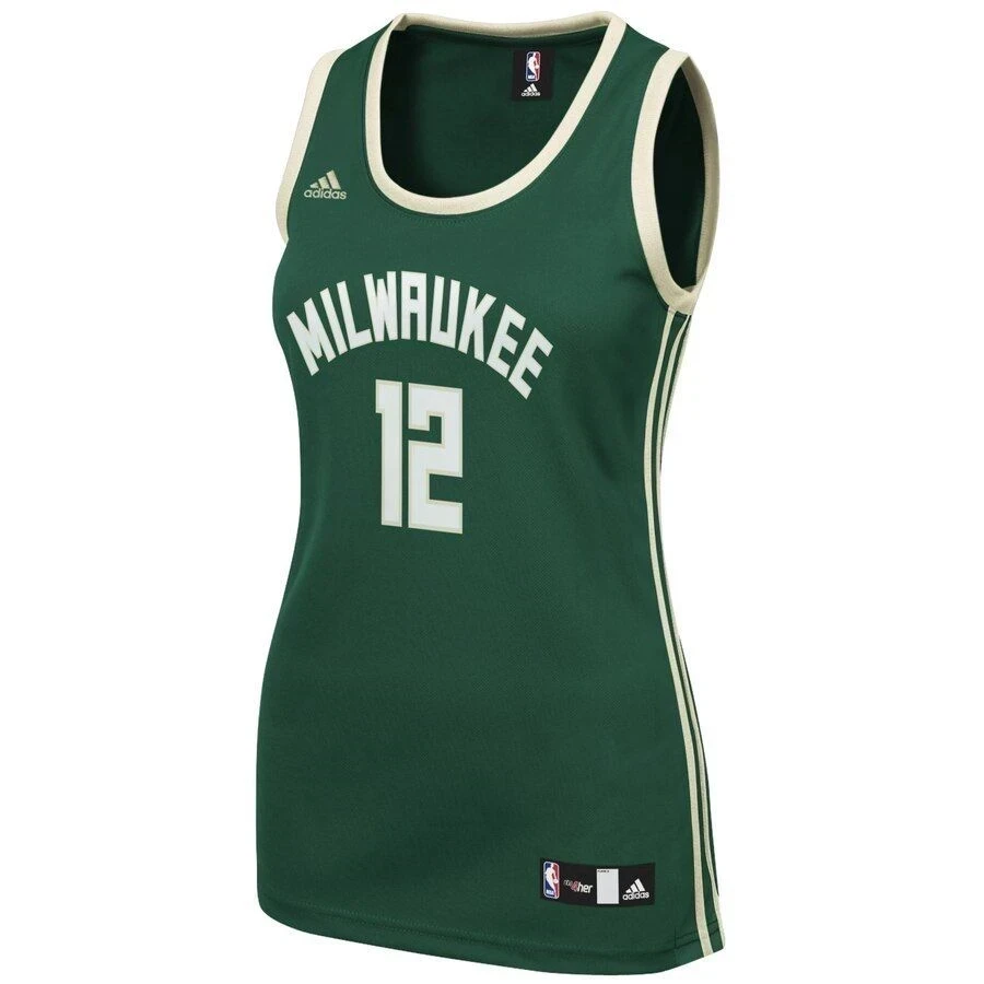 Alternative view of Jabari Parker Milwaukee Bucks Women's Road Jersey - Green - JS692 