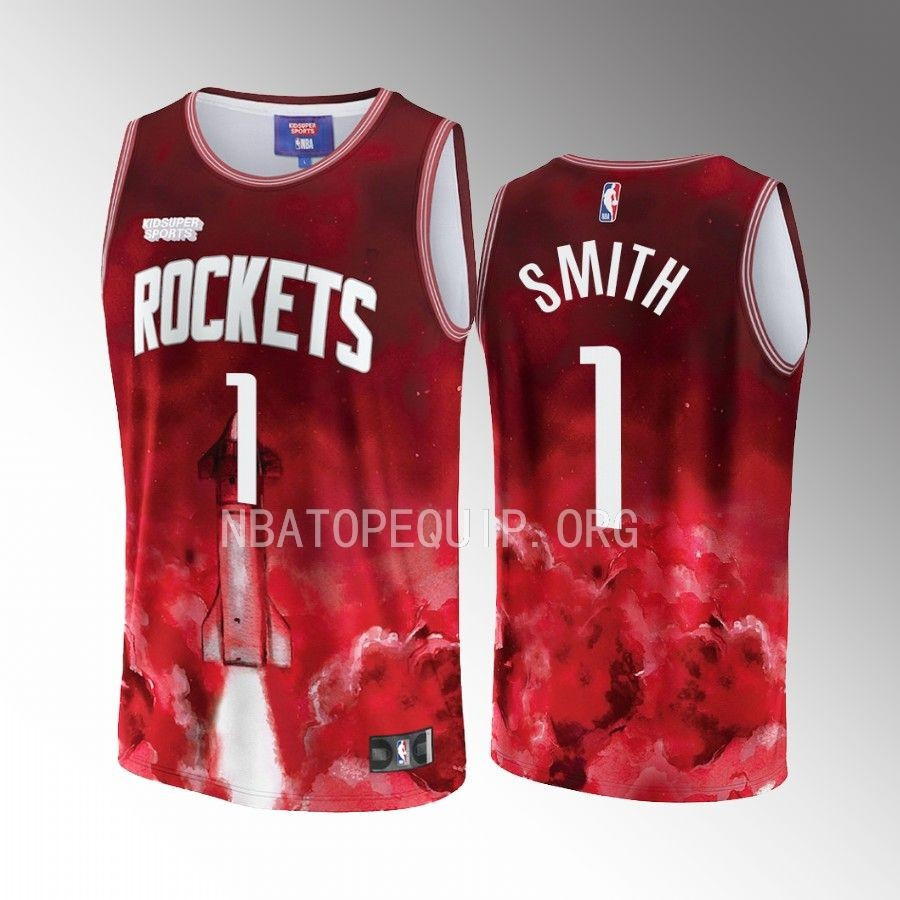 Jabari Smith 1 Houston Rockets NBA & KidSuper Studios Unisex Hometown Jersey - JS474 