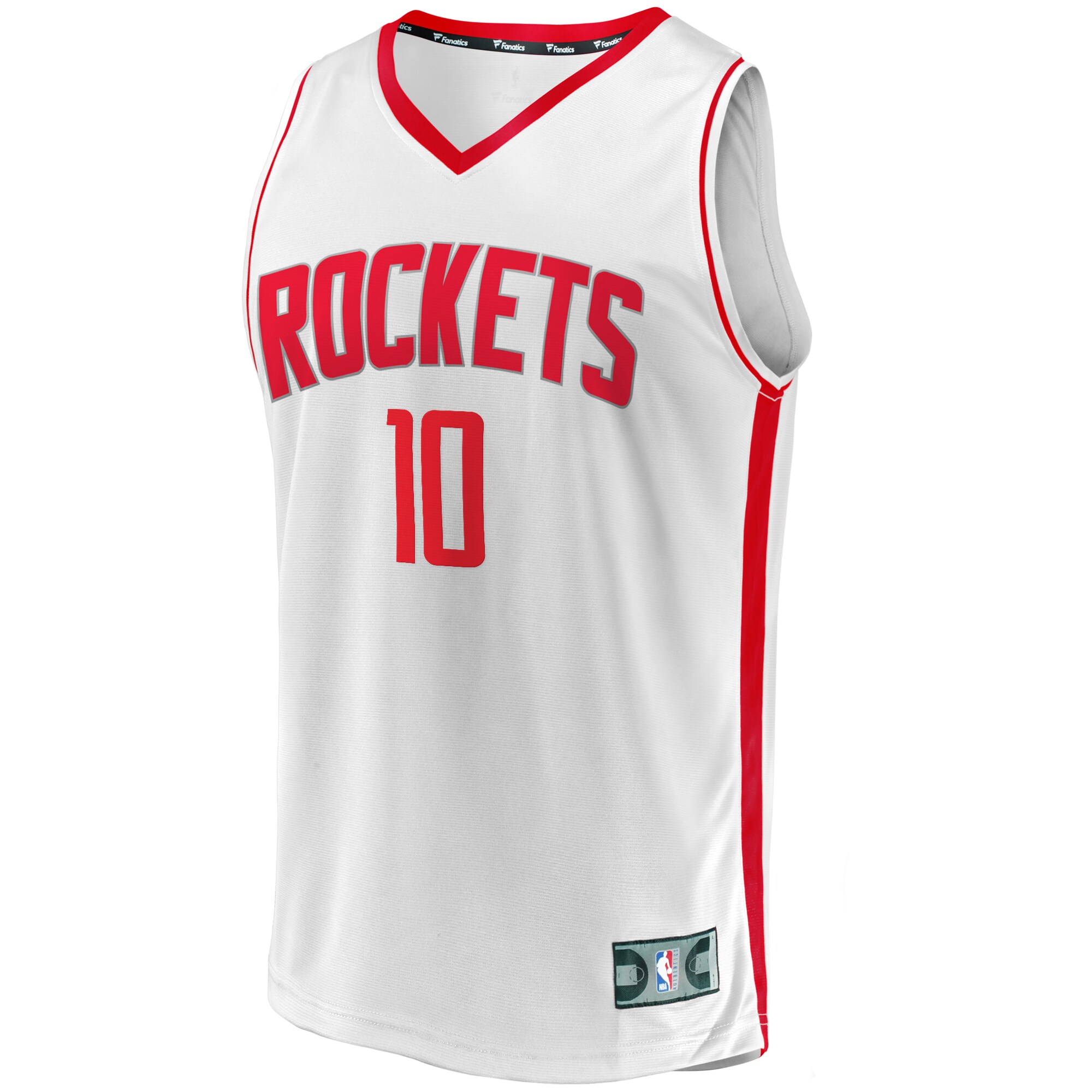 Alternative view of Jabari Smith Jr. Houston Rockets Fanatics Youth Fast Break Replica Player Jersey - Association Edition - White
