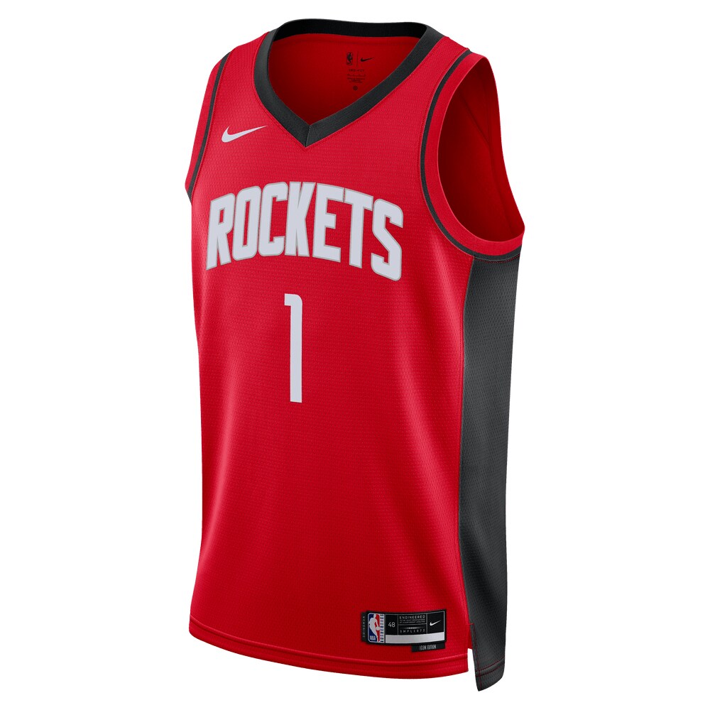 Alternative view of Jabari Smith Jr. Houston Rockets Unisex 2022 Nba Draft First Round Pick Swingman Jersey - Icon Edition - Red