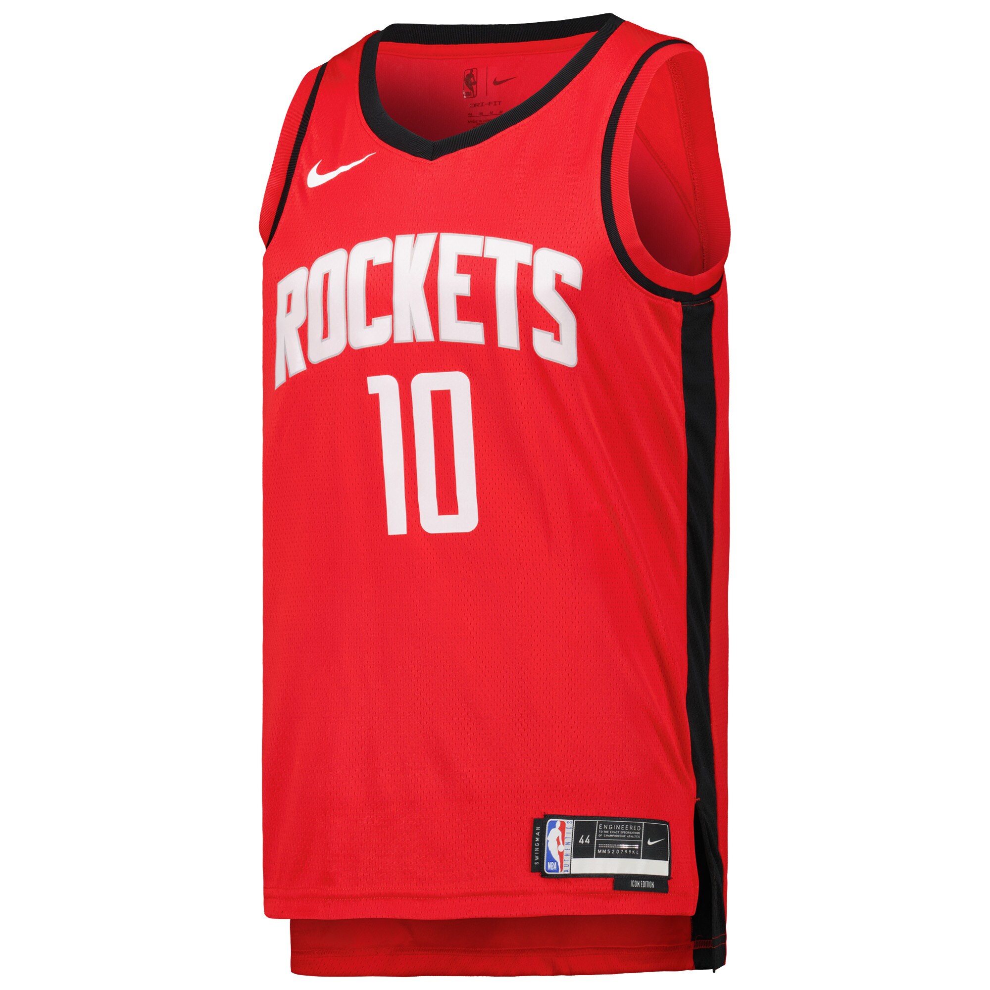 Alternative view of Jabari Smith Jr. Houston Rockets Unisex Swingman Jersey - Icon Edition - Red