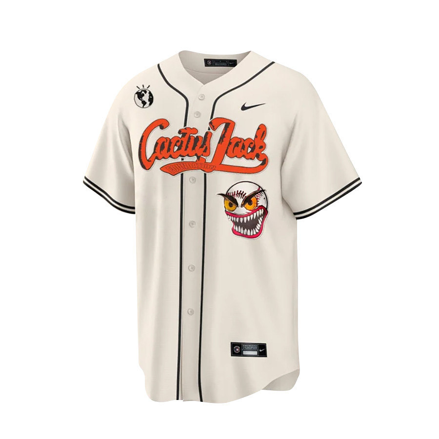 Alternative view of Jack 2 Houston Astros Cactus Jack Cream Jersey - Men