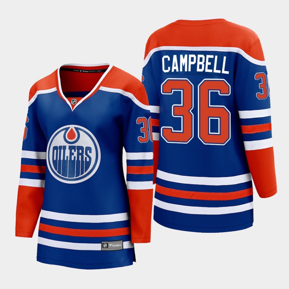 Jack Campbell 36 Edmonton Oilers Home Jersey - Women - JS567 