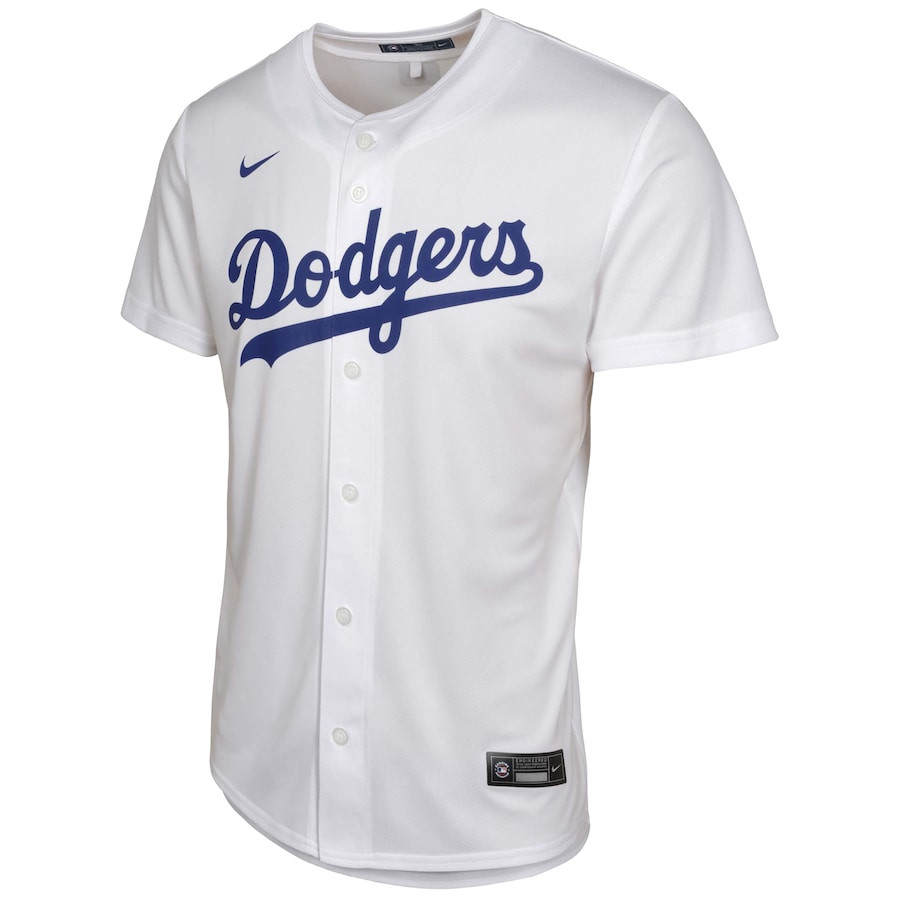 Alternative view of Jack Flaherty 0 Los Angeles Dodgers Home Player Game YOUTH Jersey - White 