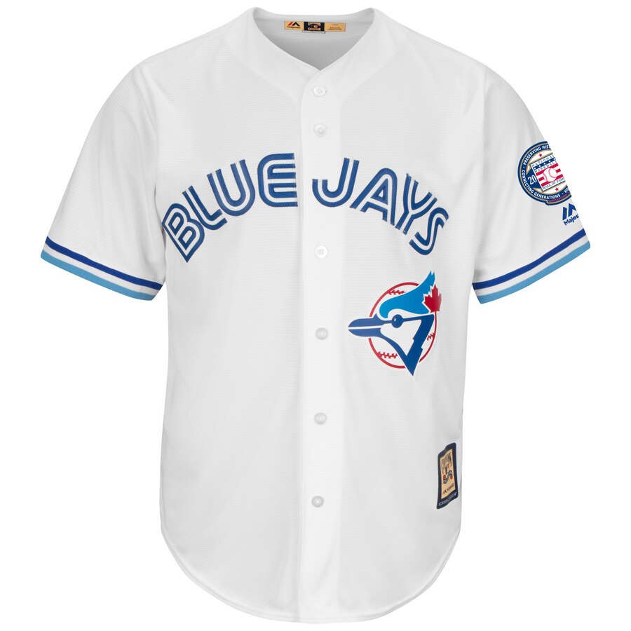 Alternative view of Jack Morris Toronto Blue Jays Majestic Hall Of Fame Induction Patch Cool Base Jersey - White