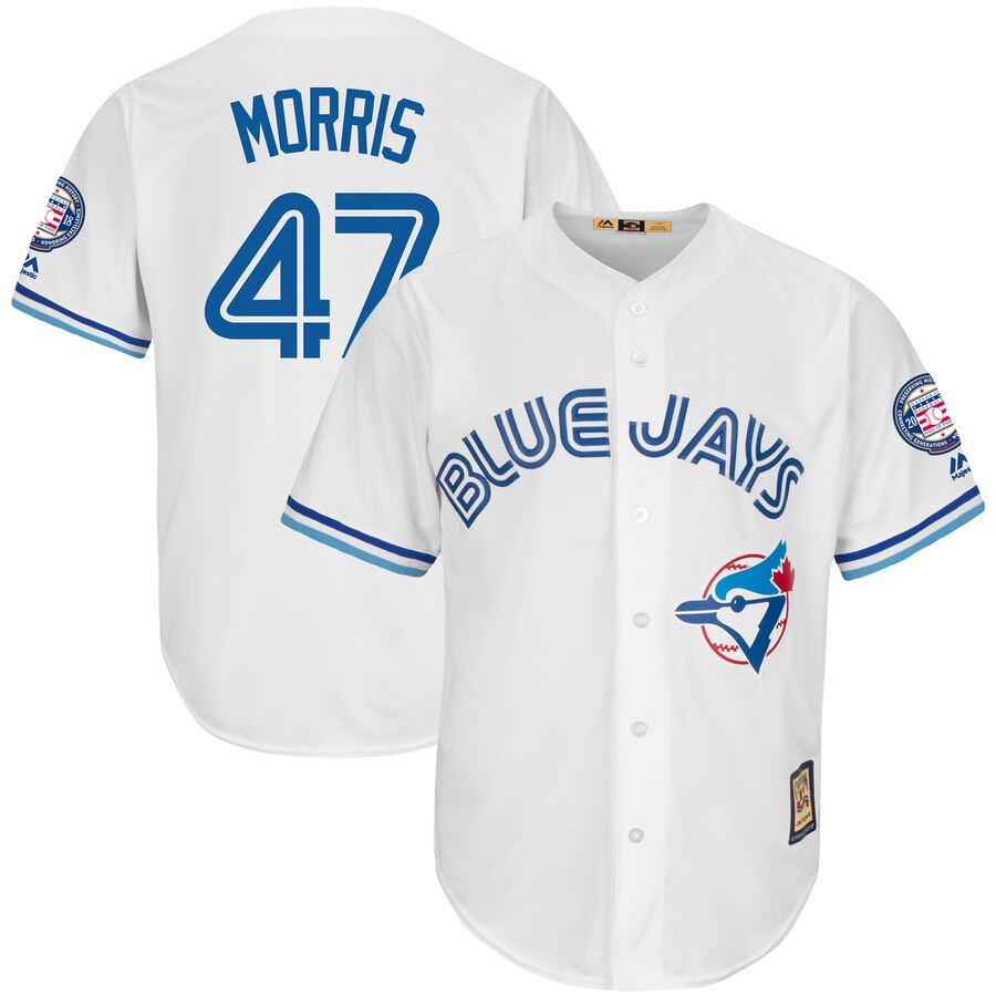 Jack Morris Toronto Blue Jays Majestic Hall Of Fame Induction Patch Cool Base Jersey - White
