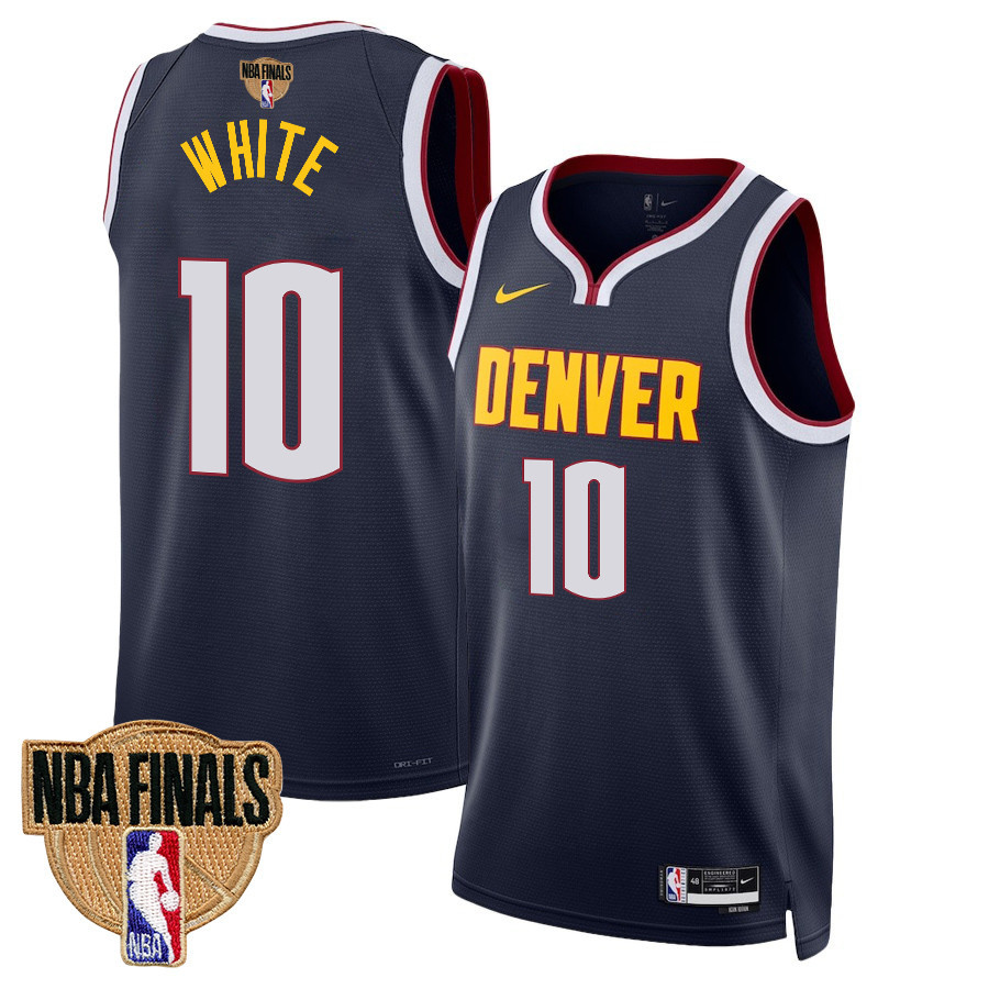 Jack White 10 Denver Nuggets Final Champions 2023 Swingman YOUTH Jersey - Black - JS784 