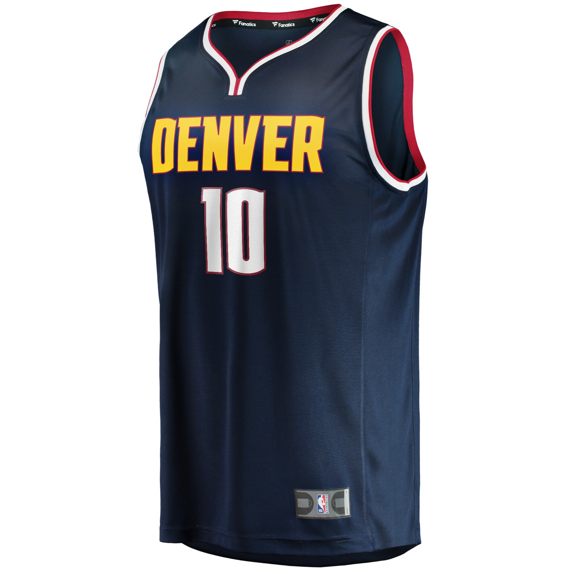 Alternative view of Jack White Denver Nuggets Fanatics Fast Break Player Jersey - Icon Edition - Navy