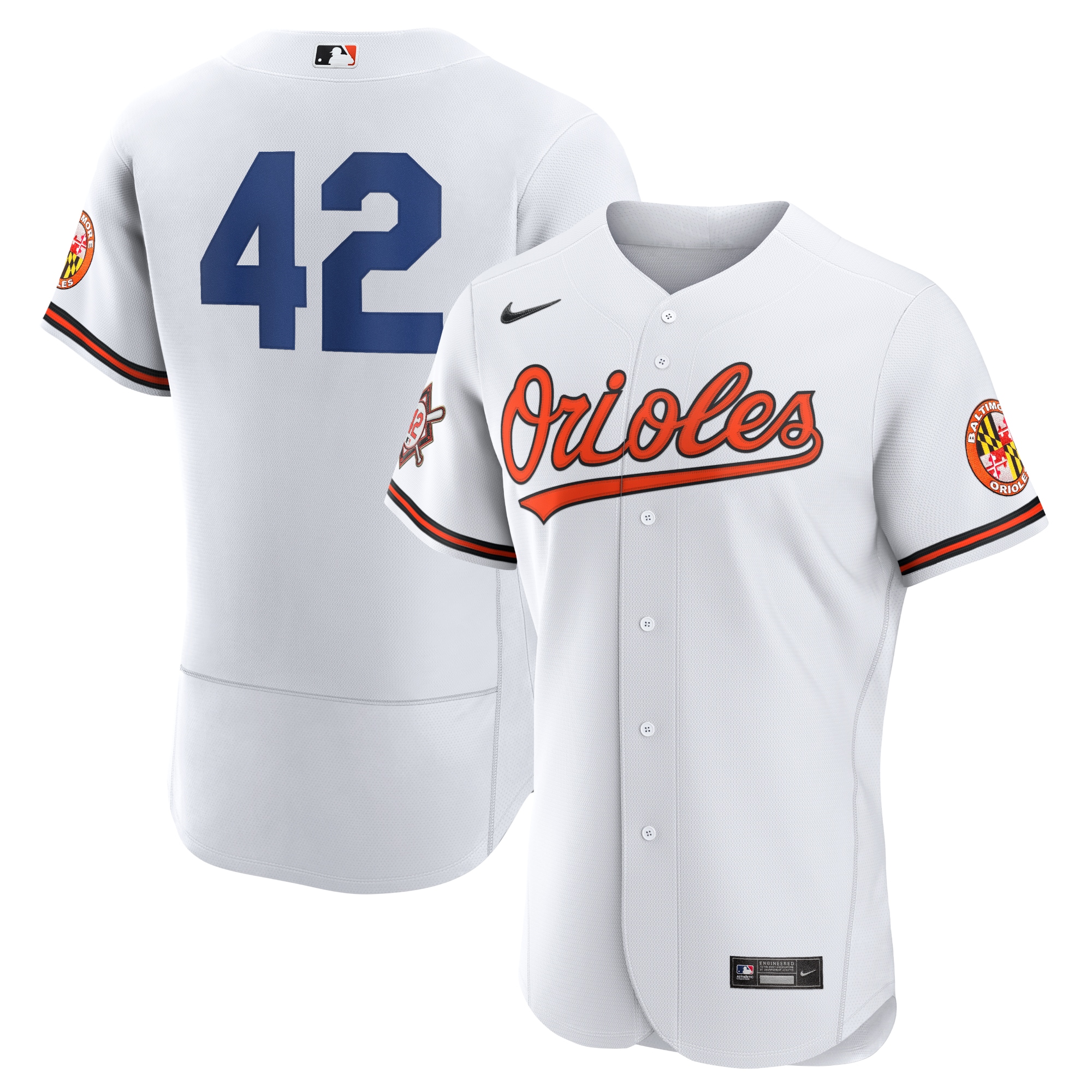 Jackie Robinson Baltimore Orioles Authentic Player Jersey - White