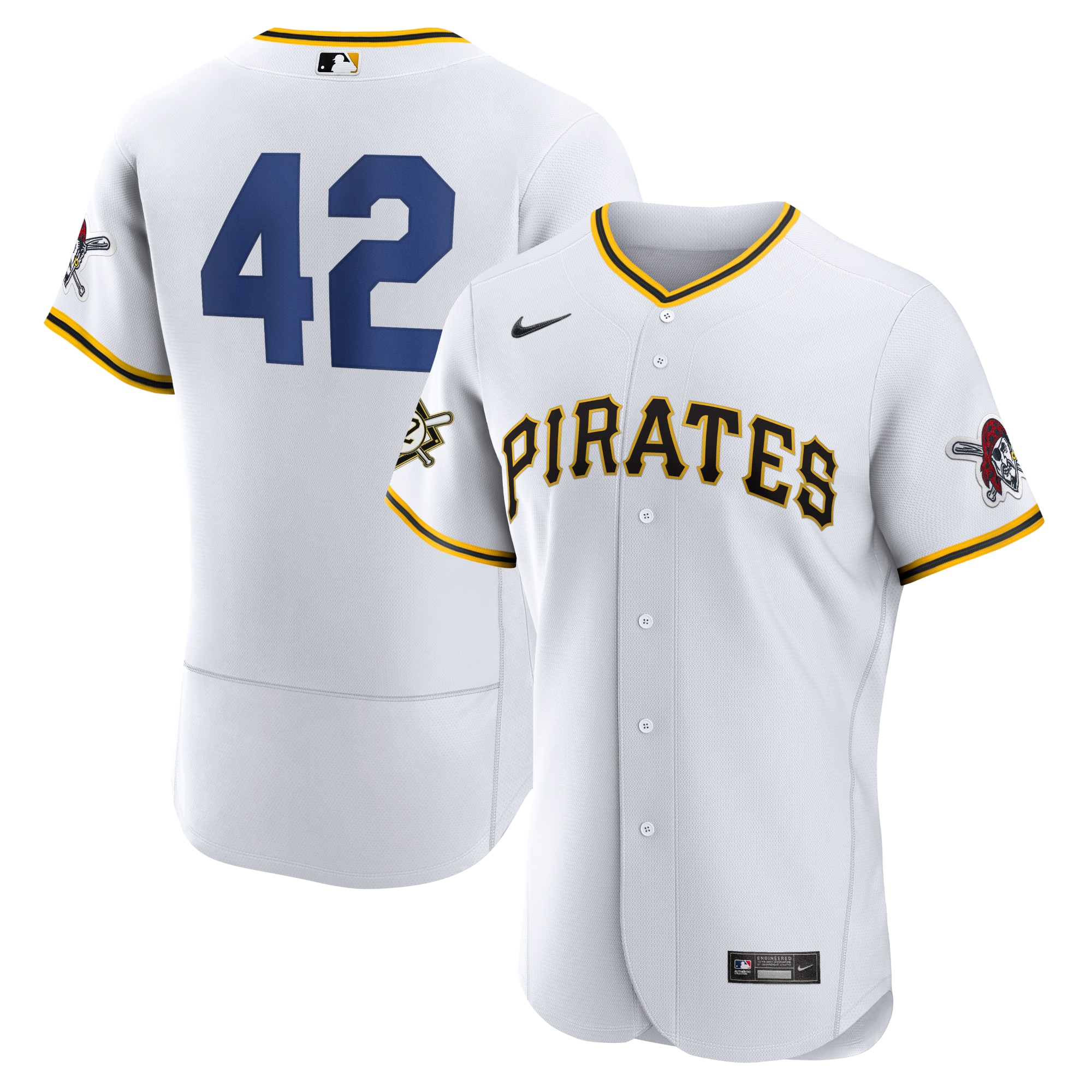 Jackie Robinson Pittsburgh Pirates Authentic Player Jersey - White