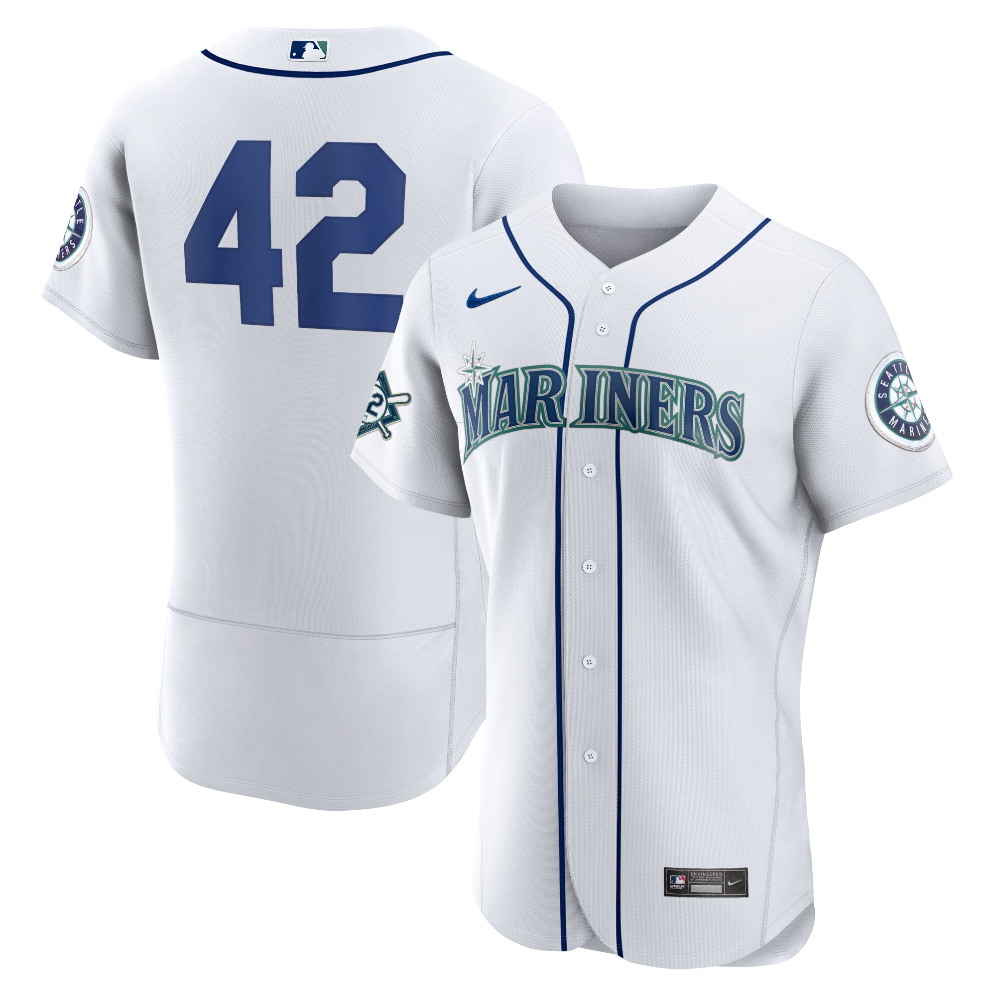 Jackie Robinson Seattle Mariners Authentic Player Jersey - White