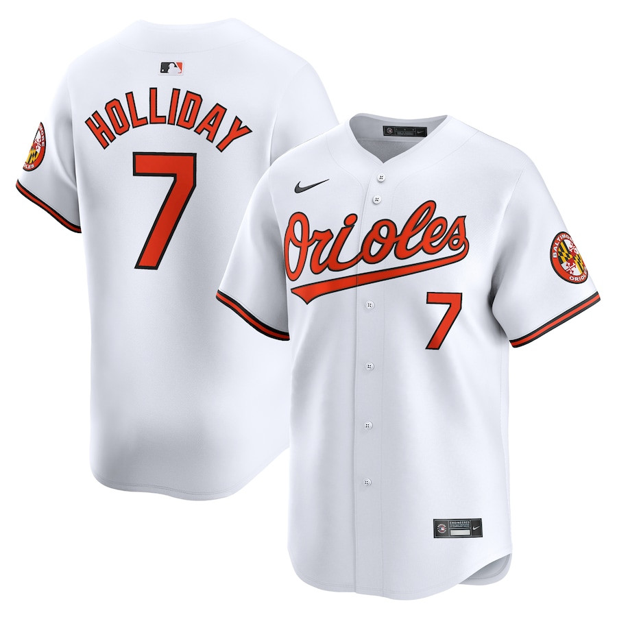 Jackson Holliday 7 Baltimore Orioles Home Limited Men Jersey - White