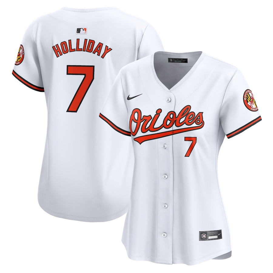 Jackson Holliday 7 Baltimore Orioles Home Limited Women Jersey - White
