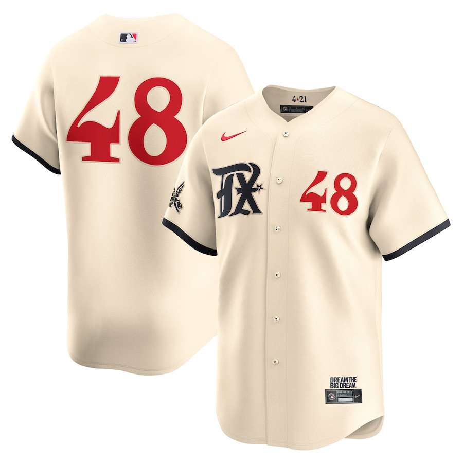 Jacob deGrom 48 Texas Rangers City Connect Limited Men Jersey - Natural - JS844 