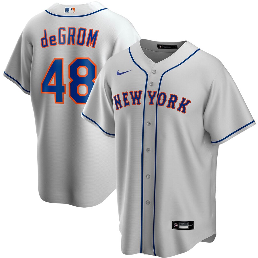 Jacob Degrom New York Mets Road 2020 Replica Player Jersey ÃƒÂ¢Ã¢â€šÂ¬Ã¢â‚¬Å“ Gray