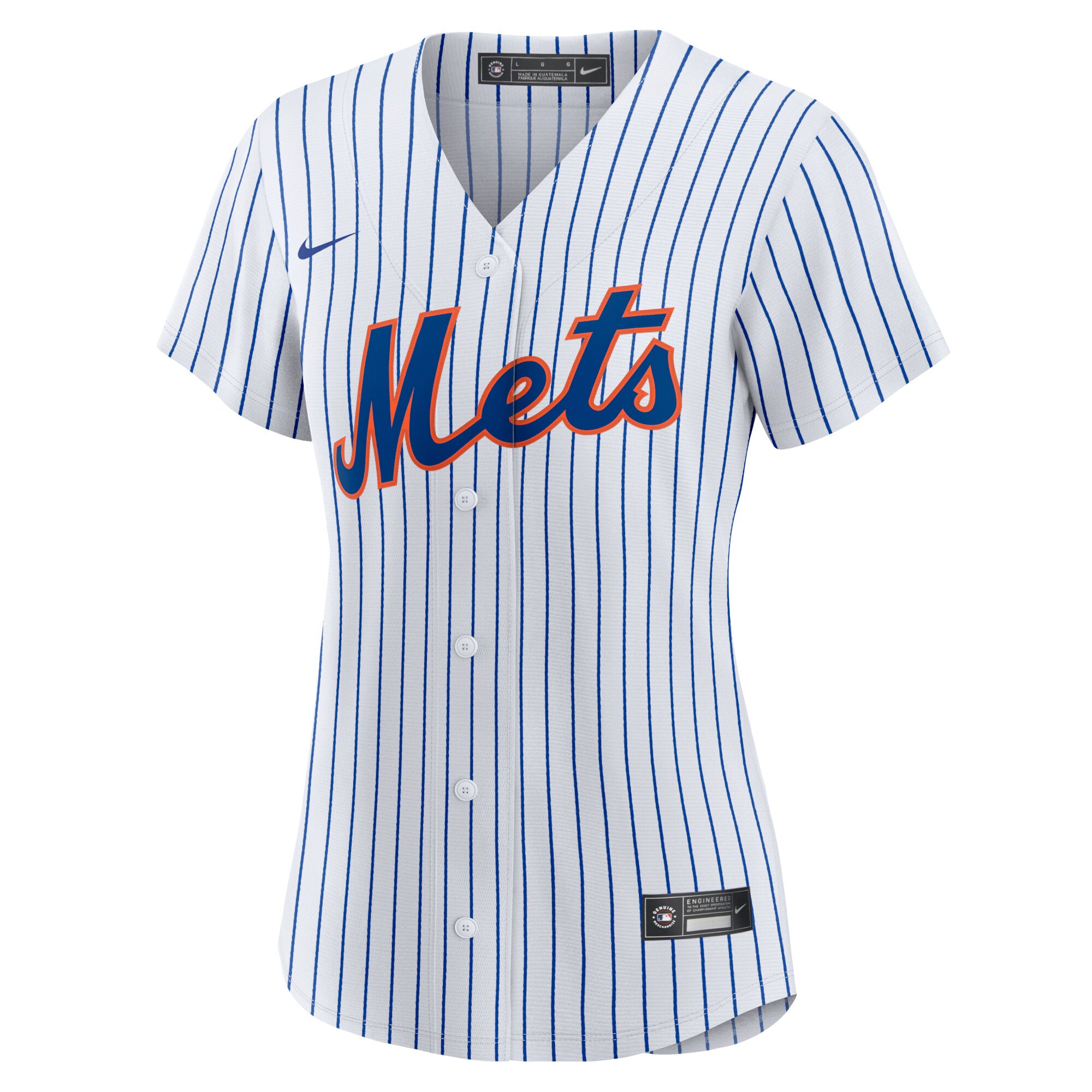 Alternative view of Jacob Degrom New York Mets Women’s Home Replica Player Jersey – White
