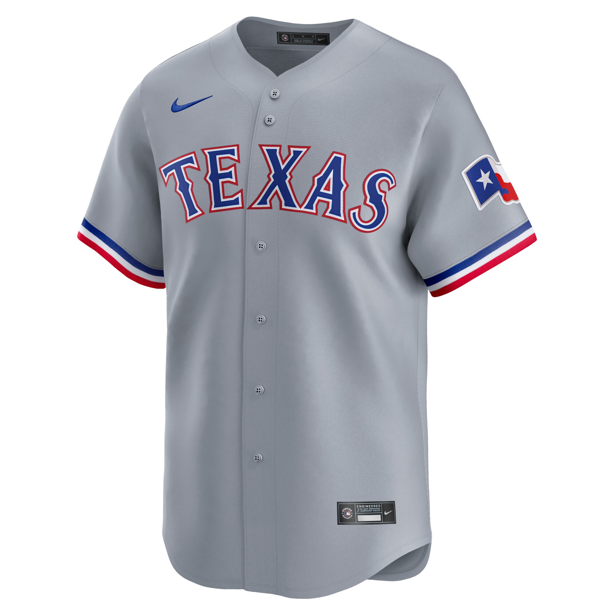 Alternative view of Jacob Degrom Texas Rangers Away Limited Player Jersey - Gray