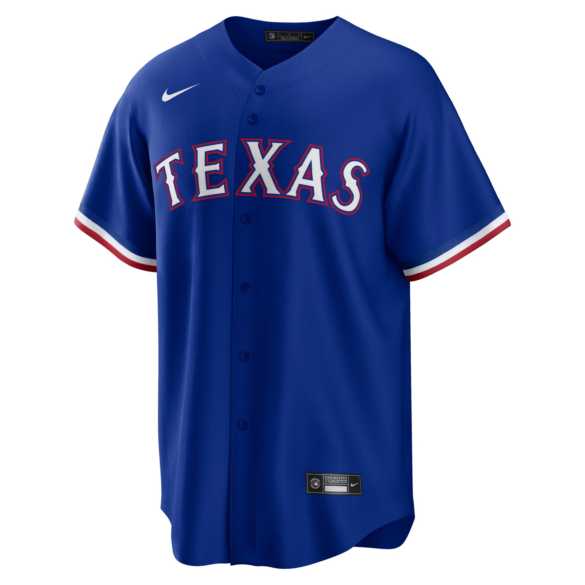 Alternative view of Jacob Degrom Texas Rangers Away Replica Player Jersey – Royal