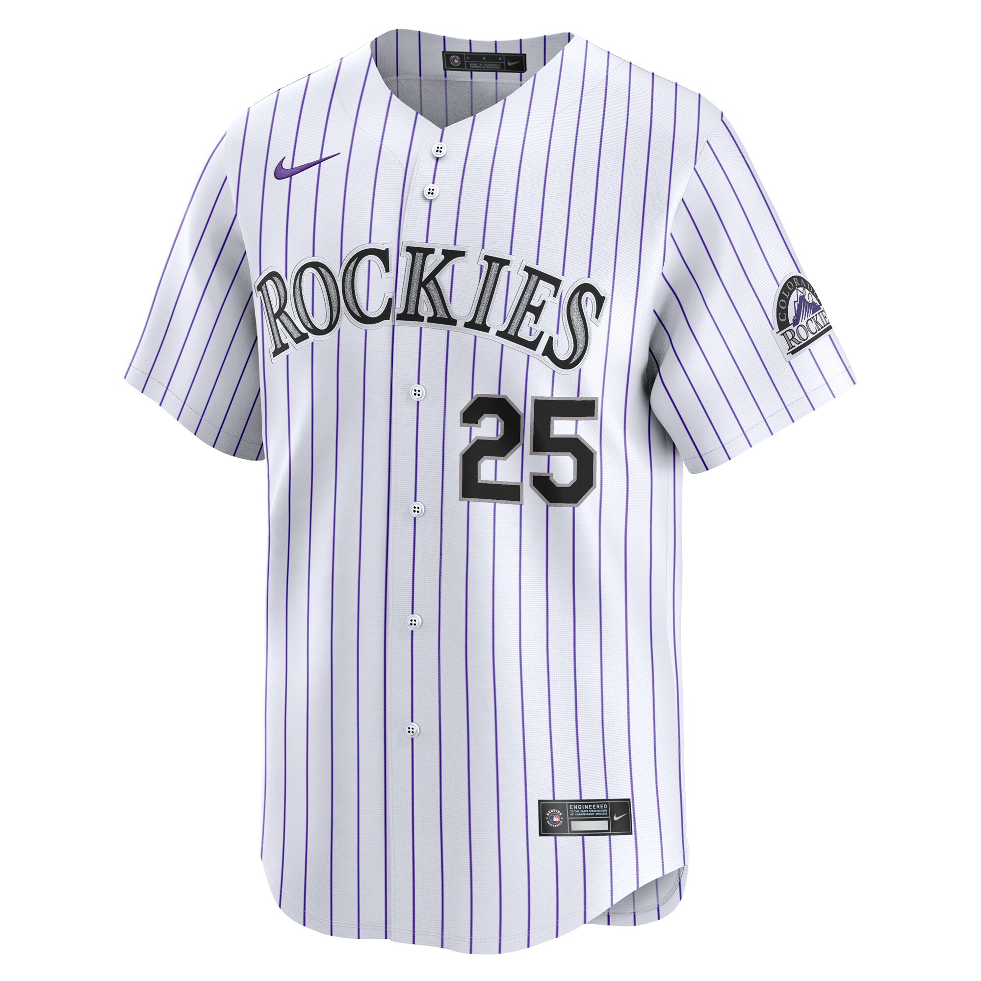 Alternative view of Jacob Stallings Colorado Rockies Home Limited Player Jersey - White