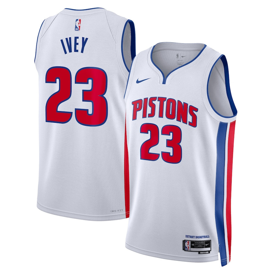 Jaden Ivey 23 Detroit Pistons Unisex Swingman Jersey - Association Edition - White - JS700 