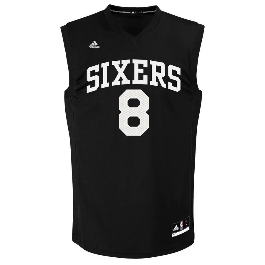 Alternative view of Jahlil Okafor Philadelphia 76ers Fashion Jersey - Black - JS480 