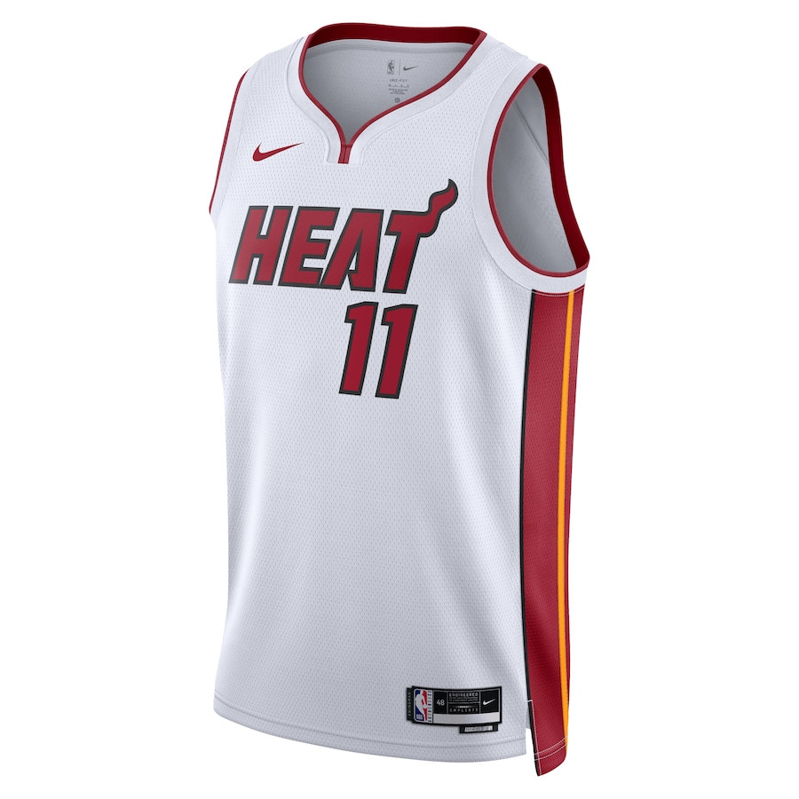 Alternative view of Jaime Jaquez Jr. 11 Miami Heat Unisex Swingman Jersey - Association Edition - White - JS353 
