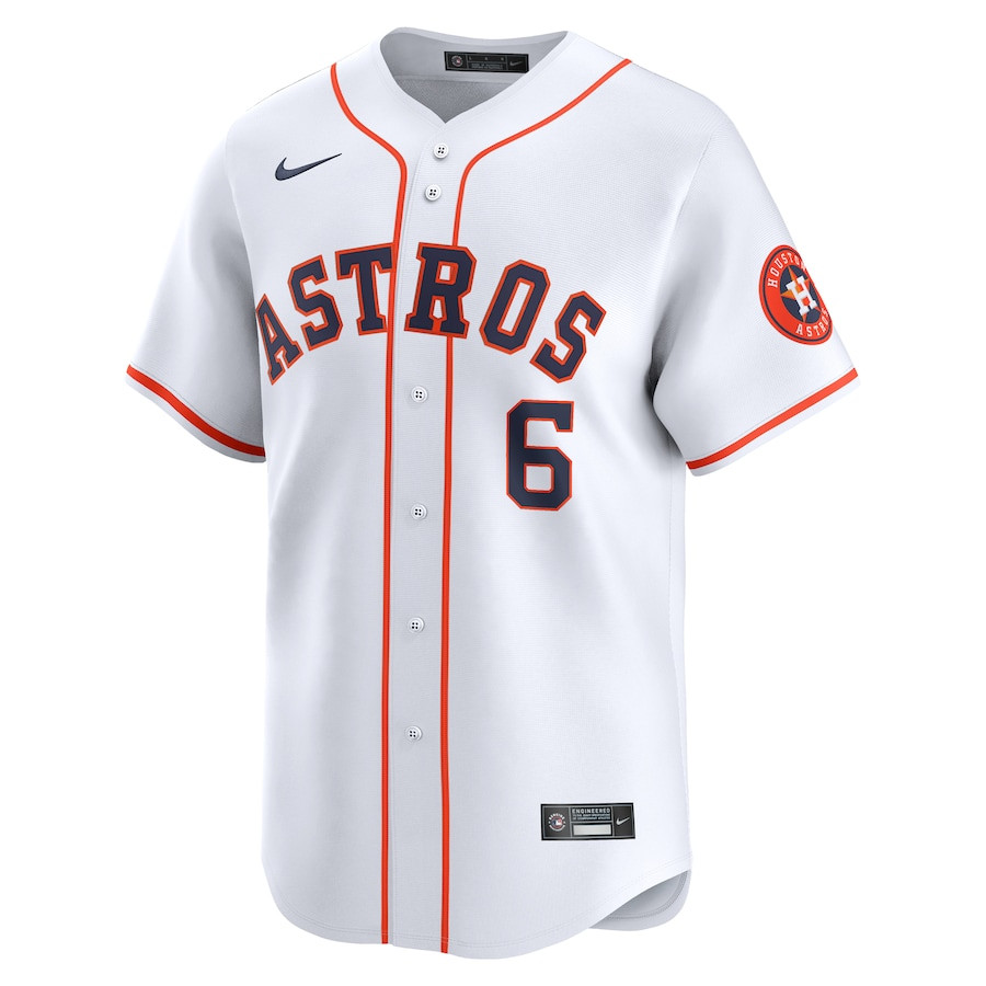 Alternative view of Jake Meyers 6 Houston Astros Home Limited Player Men Jersey - White 